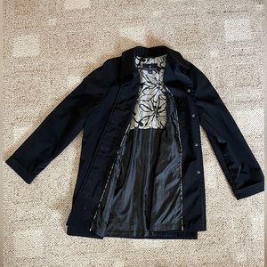 London fog black women’s raincoat